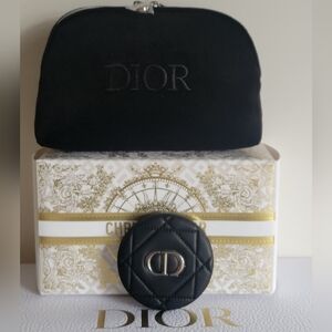 Dior Black Cosmetic Pouch and Quilted Case